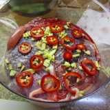 Su internet � addirittura possibile trovare alcune ricette a base di placenta: in questa foto ecco un bel carpaccio(tratta dal blog Il signor distruggere)